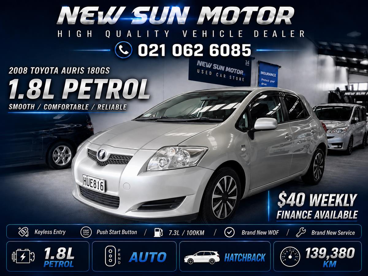 2008 Toyota Auris thumbnail