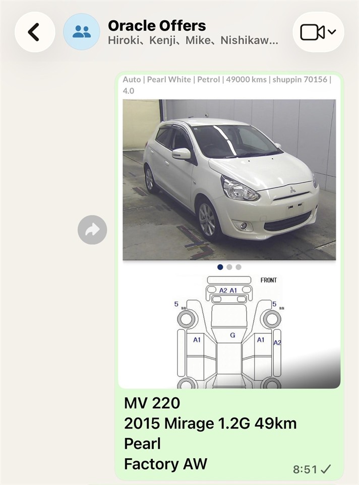 2015 Mitsubishi MIRAGE thumbnail